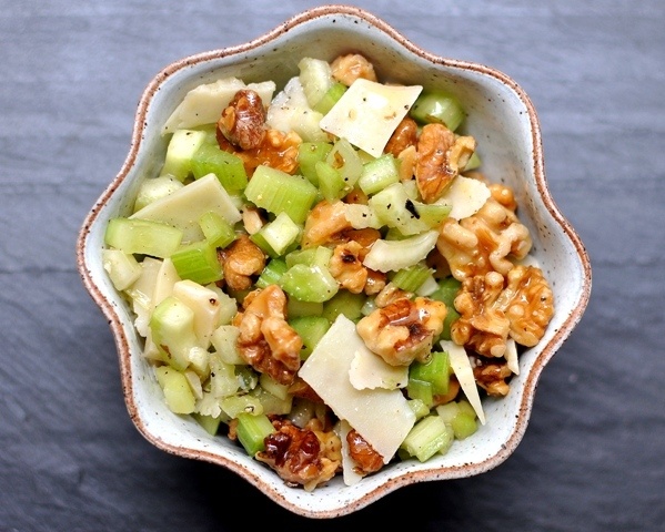 Celery Salad with Walnuts and Parmesan