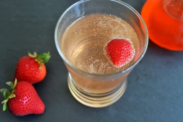 Strawberry Shrub Soda