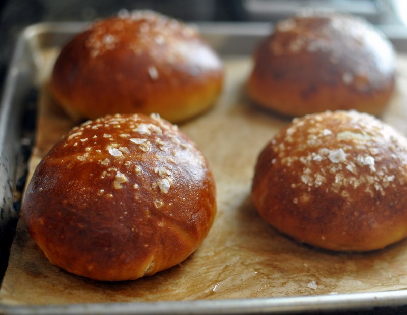 Pretzel Roll Buns