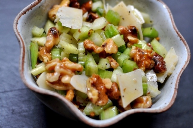 Celery Salad With Walnuts And Parmesan